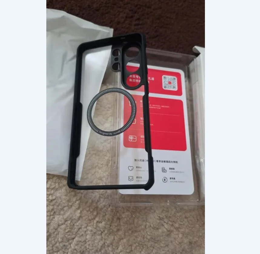 Etui Xundd do Samsung Galaxy S26 Ultra z magnetycznymi poduszkami powietrznymi, odporne na wstrząsy, twarde PC + miękkie TPU, przezroczyste, zapewniające ochronę przed upadkiem. — zdjęcie produktu 3