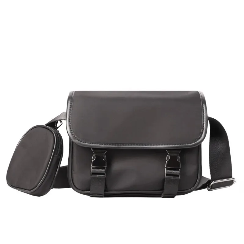 Flap Hasp Crossbody Bag Men Waterproof Oxford Shoulder Bag Men Crossbody Bags Fashion 2  in 1 Men's Crossbody Bags Sling Handbag