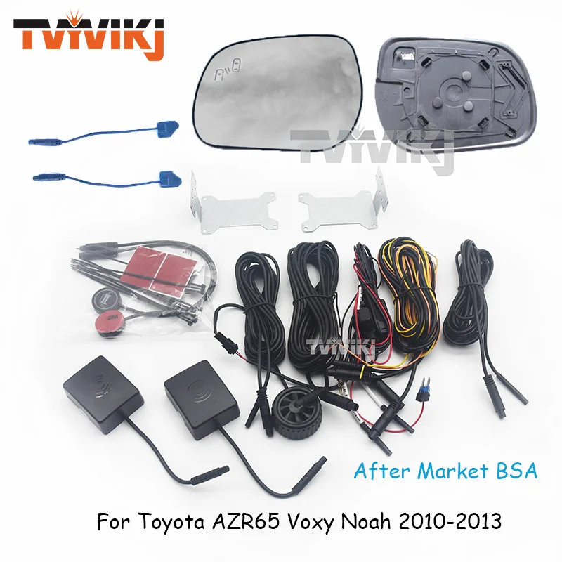 Side Rearview Mirror Blue Glass Lens Blind spot system For Toyota AZR65 Voxy Noah 2010-2013 car mirror BSA BSD BSM