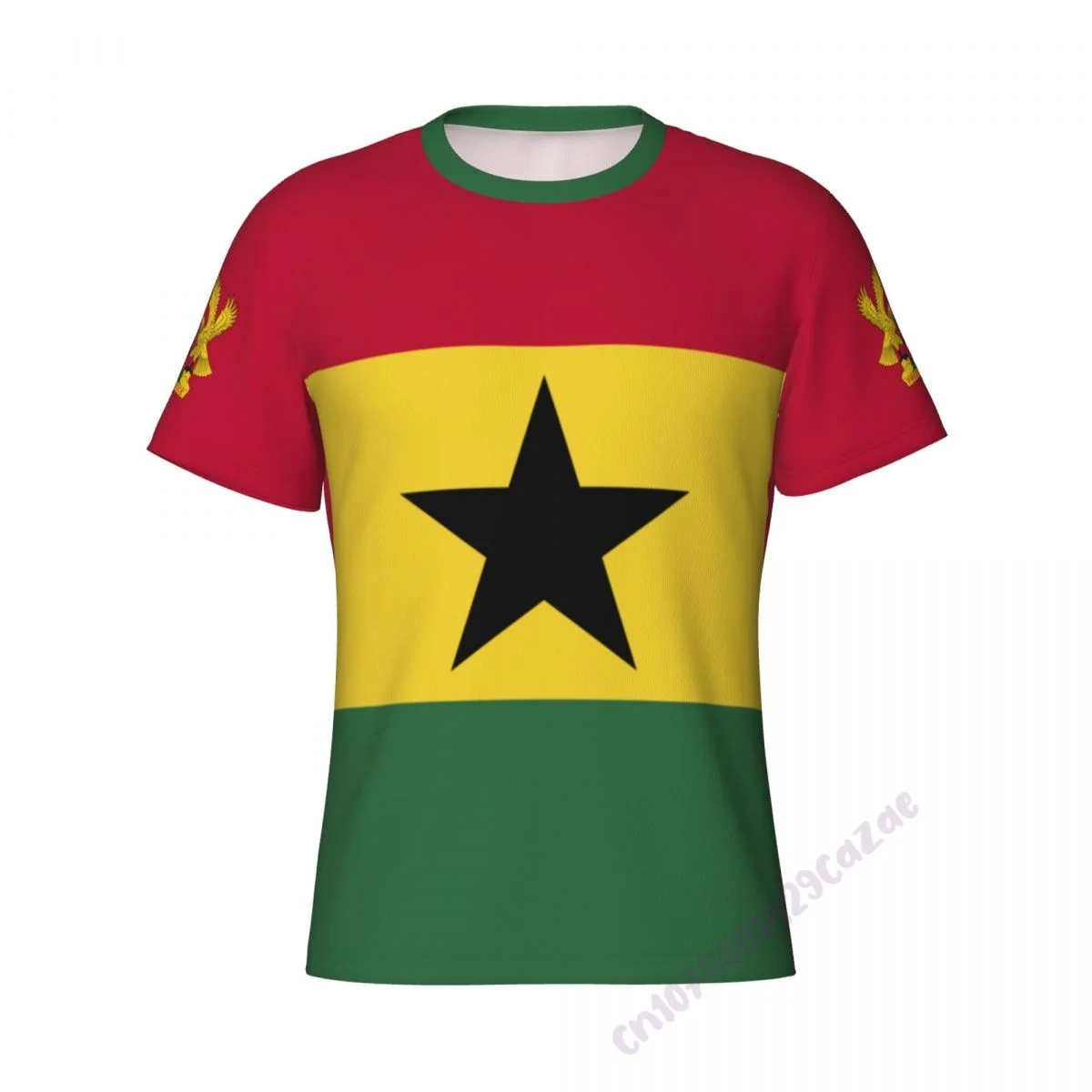 Ghana Flag 3D T-shirt Men Running Sport Skinny Short Tee Shirt Male Gym Fitness Bodybuilding Workout Tops Clothing