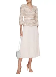 Women Pink Sequin Small Fragrant long Dress