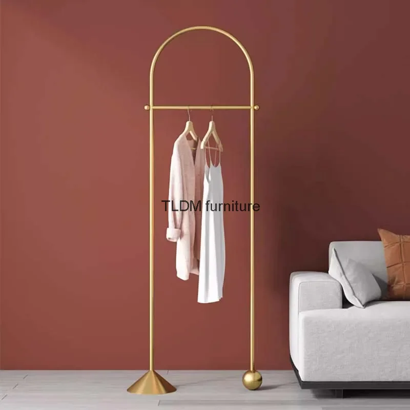 Balcony Designer Clothes Rack Portable Metal Indoor Garment Clothes Hanger Floor Hotel Burro Ropa Perchero Hallway Furnitures