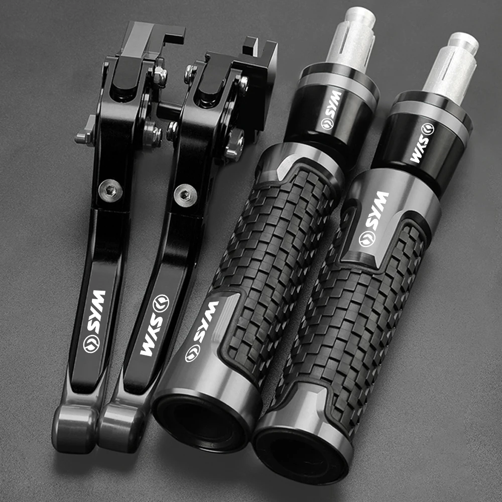 

Motorcycle Accessories Adjustable Foldable Brake Clutch Levers Handlebar Handle Grip Ends For SYM MAXSYM 400i 600i MAX 400 600