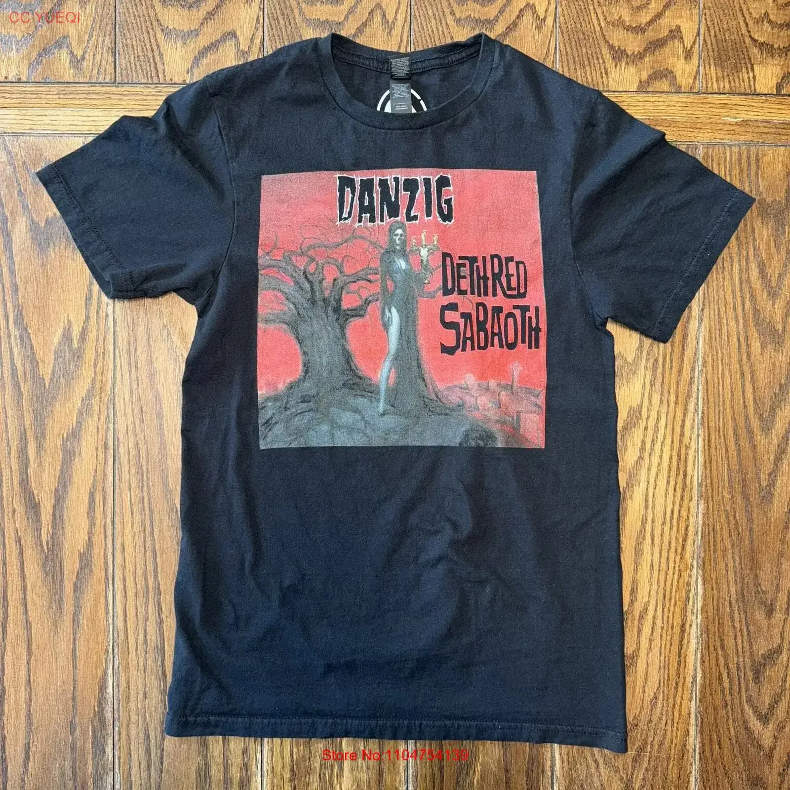 Danzig Official Black Band T Shirt Size Small 2022 Glenn Dethred Sabaoth vintage Washed Versatile fashion Breathable Stylish