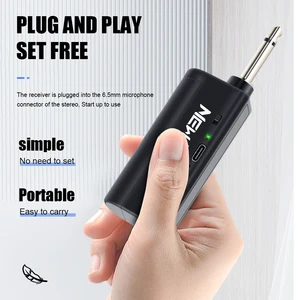 Wireless dynamic microphone with rechargeable receiver, hand microphone, karaoke mic, wedding party, church club 10 Main Sales Microphone Dinamic - №7