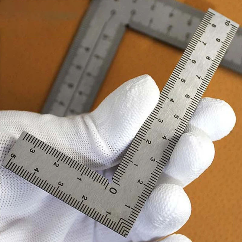 Mini L Square Ruler Measuring Layout Tool Stainless Steel Square L Shape Ruler Precision For Building Framing Gauges