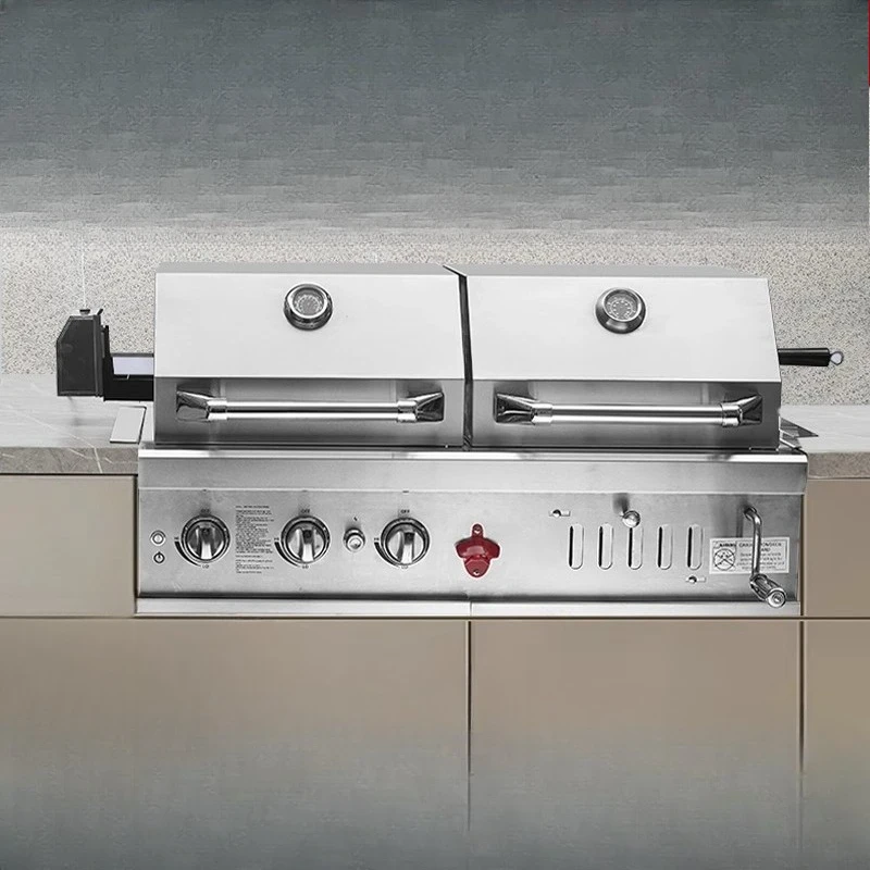 

Built-in grill Non-smoking grill Outdoor villa courtyard Large charcoal