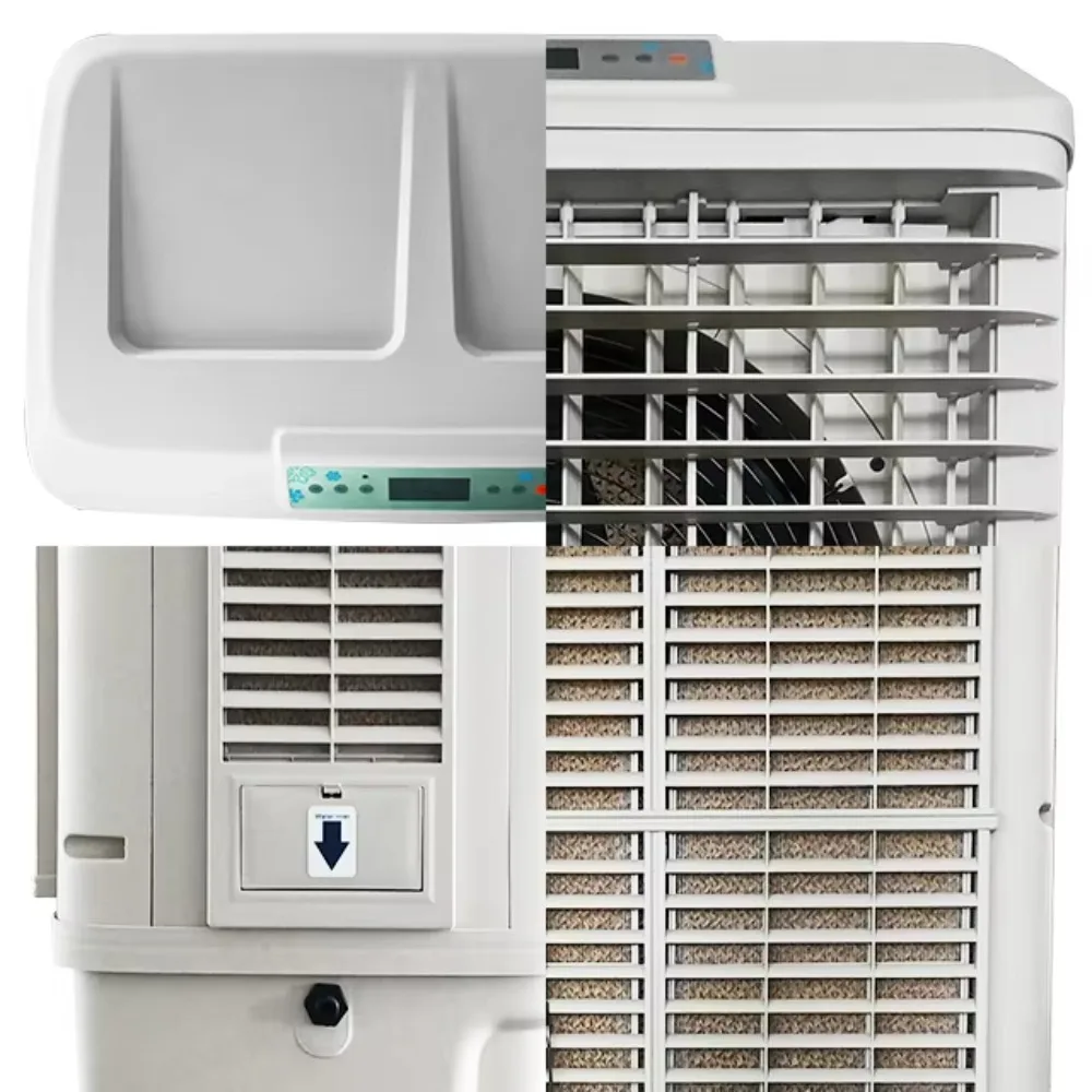Evaporative Air Cooler, Household Industrial Room Stand, Water Cooling System, Energy Efficient Ventilation Fan