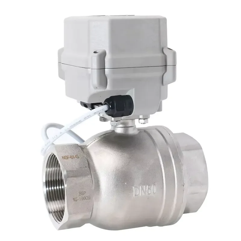 

2inch DN50 Stainless Steel Electric Ball Valves 12-24VDC and 24VAC 110-230VAC Automatic Return Failure Safe numerical