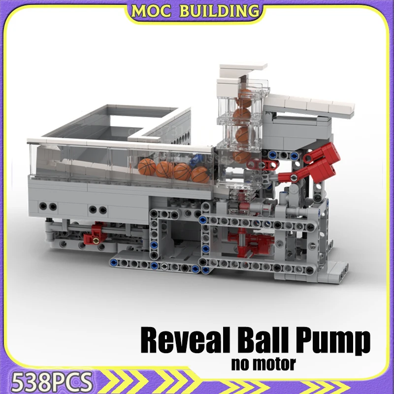 GBC Module Ball Lift Stepper Pump Model MOC Building Blocks Toy Gift Great Ball Contraption