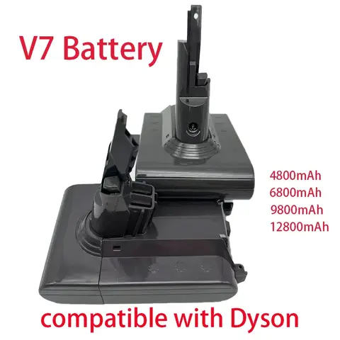 12800mah 21.6V Replacement Battery for Dyson V7/SV11 Motorhead Pro V7 Trigger V7 Animal V7 Handheld Vacuum Cleaner
