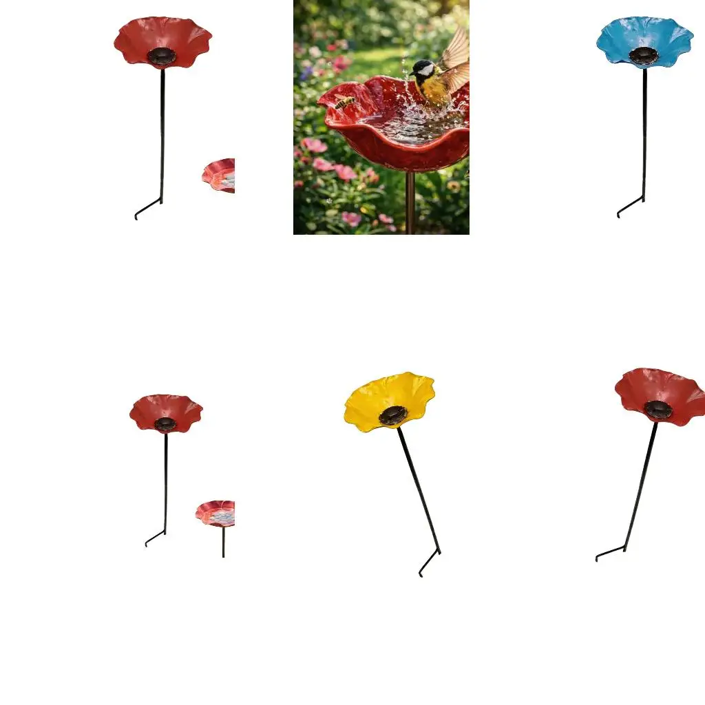  Weather Resistant Metal Garden Art Piece For Pollinators And Bird Bathing Spots