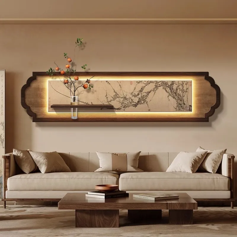 Song Dynasty aesthetic living room decorative painting new Chinese style thousand miles of rivers and mountains sofa background