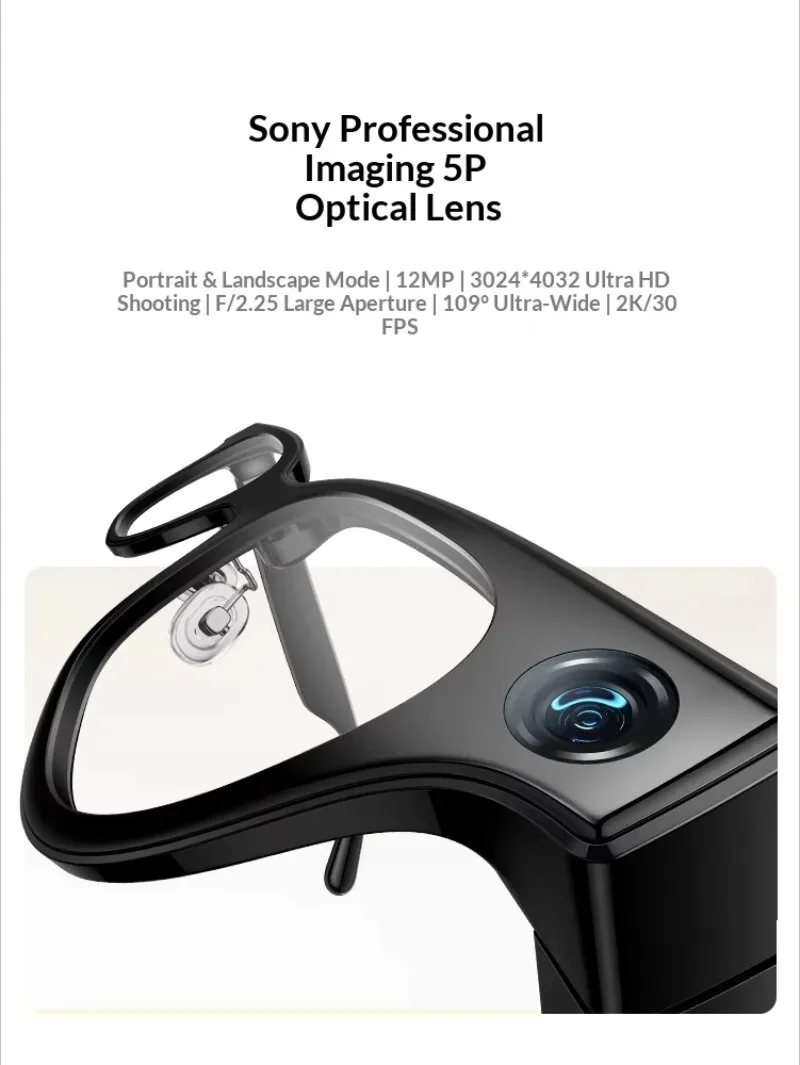 {جديد ما قبل البيع} نظارات Rokid Visual الذكية AI للملاحة التقاط الصور في الوقت الحقيقي ترجمة الوجه إلى الوجه مقلم كبير #3