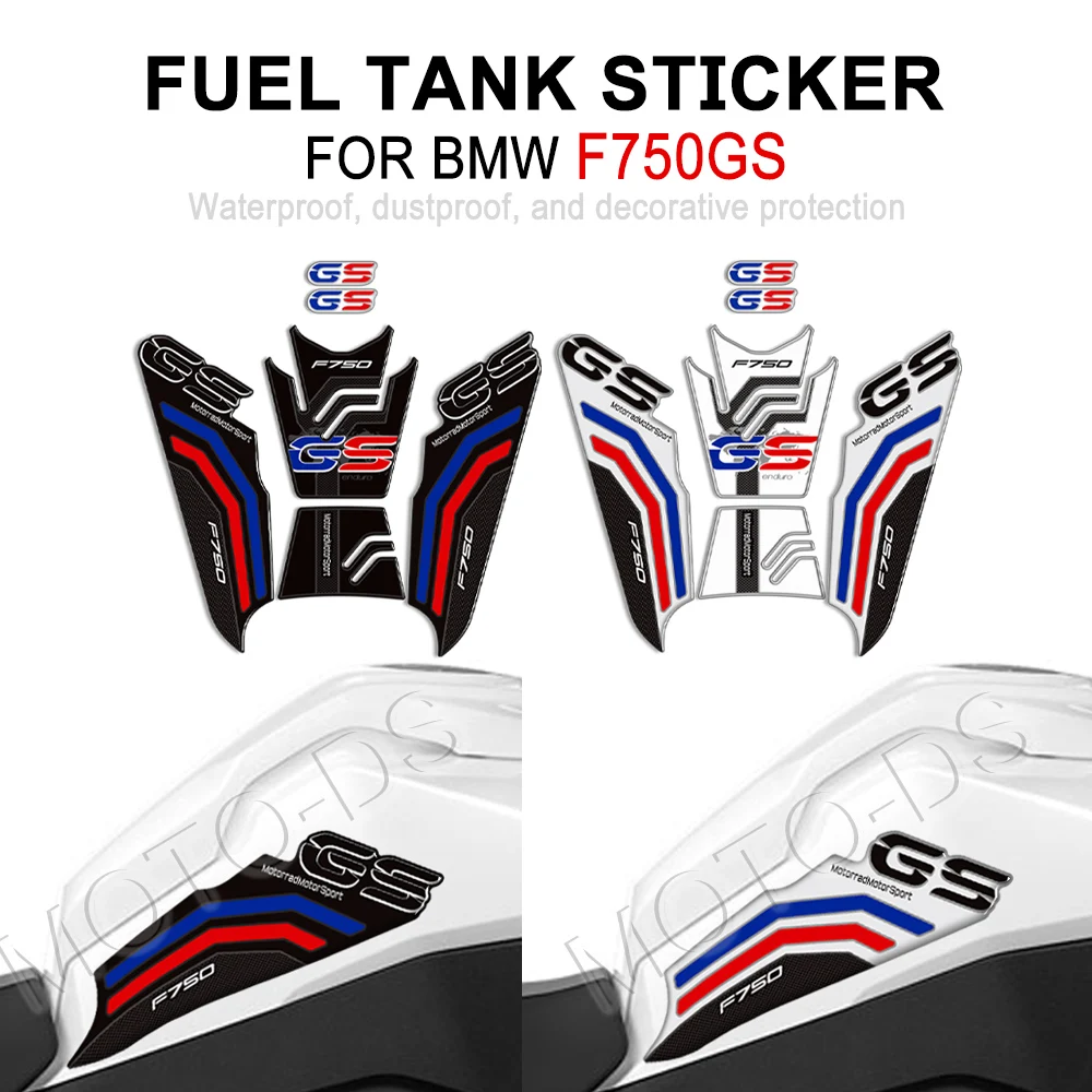 For BMW F750GS F750 F 750 GS Motorcycle 3D Sticker Gel Tank Pad Protector Stickers Paint Protection Decal Kit