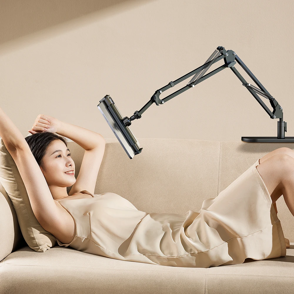Metal Bedside Phone Tablet Holder Adjustable Headboard Mount Bracket For iPad Pro 12.9 iPhone
