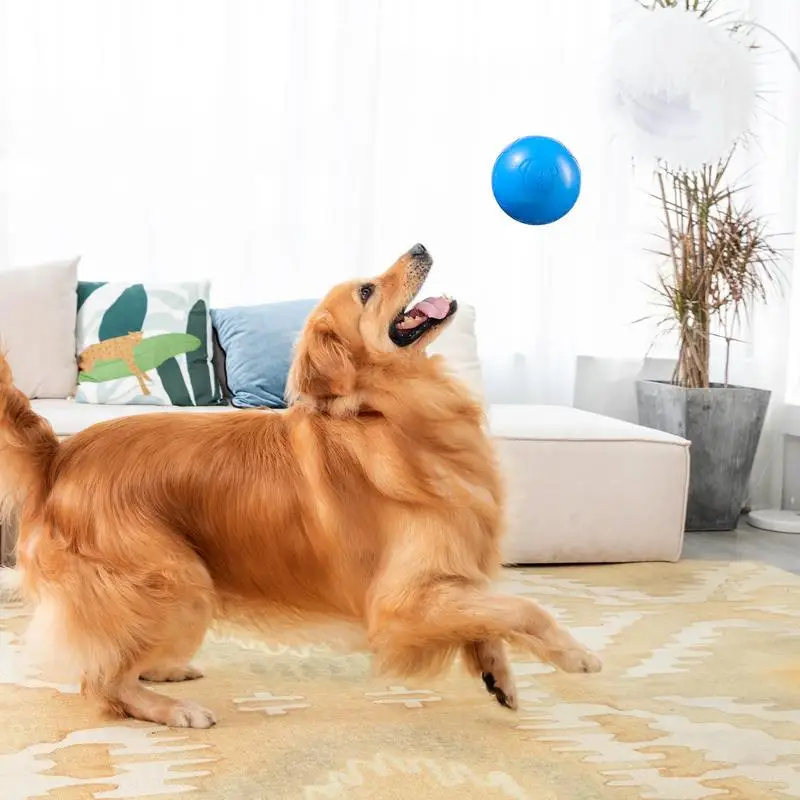 Moving Ball For Dogs Automatic Dog Toy Remote Control Interactive Dog Toys Bouncing Dog Toy Electric Dog Ball With Sounds And