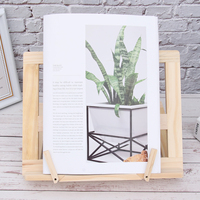 Wooden Reading Rack Bookshelf Light Portable Customizable Tilt Angles Book Stand Bracket For Home Office Dorm Library