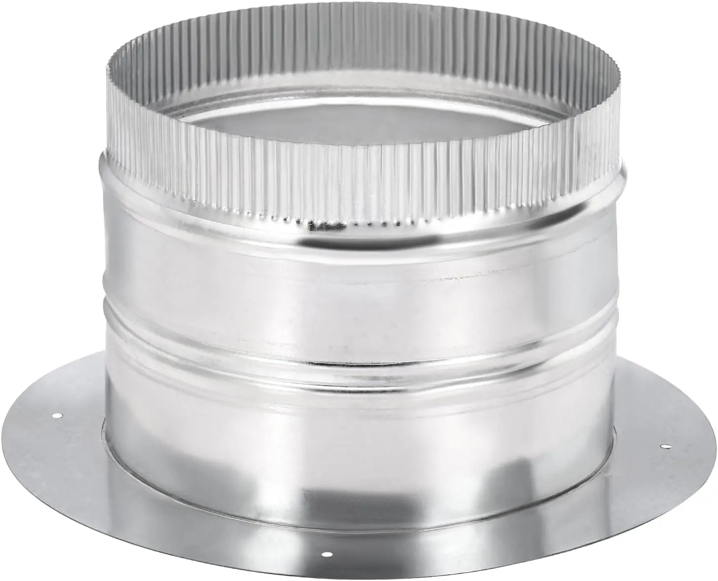 

8-дюймовый круглый фитинг для воздуховодов, оцинкованный соединитель для гибких или жестких воздуховодов в системах отопления, охлаждения и вентиляции