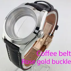 39mm Datejust NH34 NH35 NH36 NH38 Watch Case Waterproof Sapphire Crysta belt bracelet bow buckle Men's NH35 watch accessories