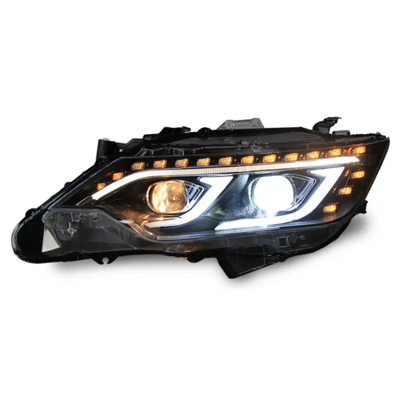 doxa Car Styling for Toyota Camry V55 LED Headlight 2015-2017 YEAR New Camry Headlights drl Lens Double Beam H7 HID Xenon