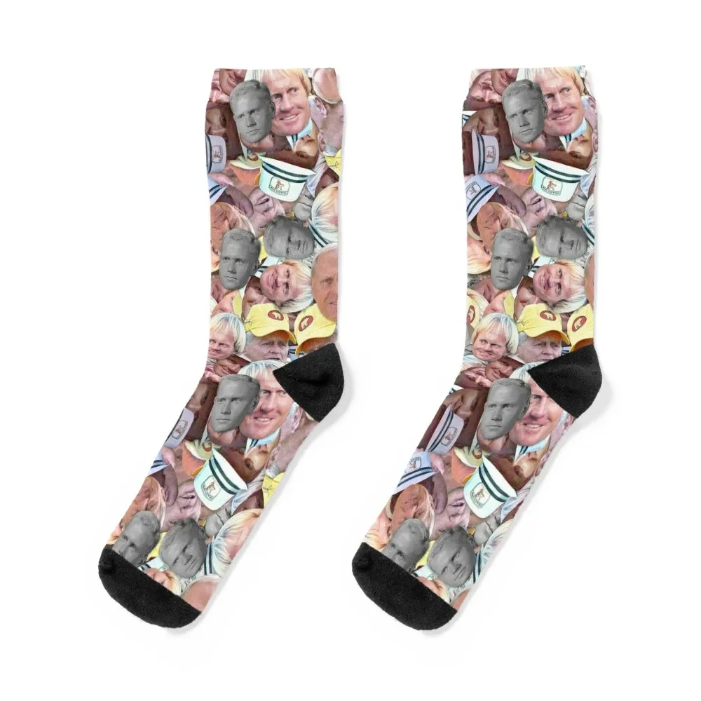 

Jack Nicklaus - Golf face pattern Socks compression short basketball Non-slip Boy Socks Women's