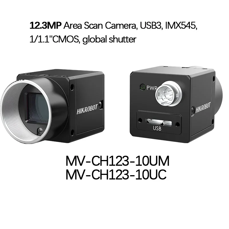 New Hikrobot MV-CH123-10UM/MV-CH123-10UC Industrial Camera, 12.3MP Area Scan Camera