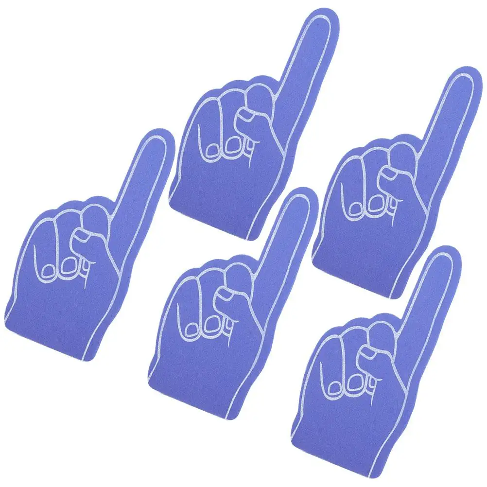

5Pcs Foam Sports Fan Props Sports Fan Finger Prop EVA Foam Fingers Material Cheerleading Gifts Accessories Reusable Gloves