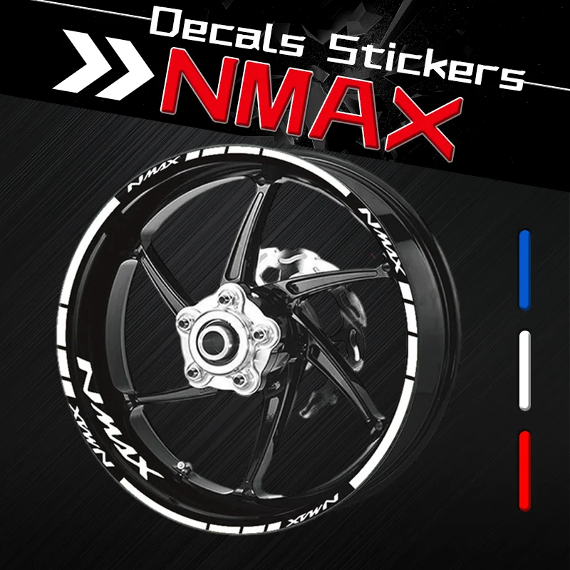 namx vmax Anti Scratch Personality Sticker For YAMAHA NMAX 125 155 VMAX 300 1200 1700 Motorcycle Wheel Rim Inner Rim Stripe Tape