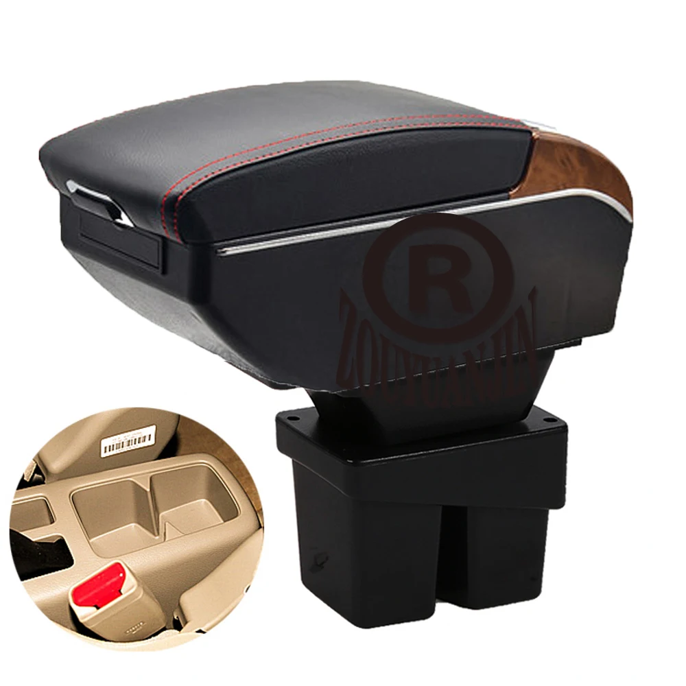 For Car Honda city Armrest Box Retrofit Parts Center Console Special Storage Space Car Elbow Rest with USB