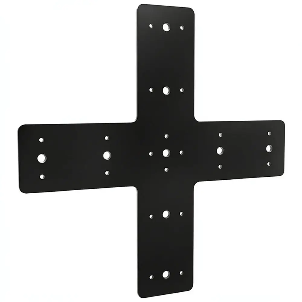 Heavy Duty X Shaped Mending Plate Steel Cross Connector For Wood Frame Truss Pergola Structural Reinforcement Fastener Support