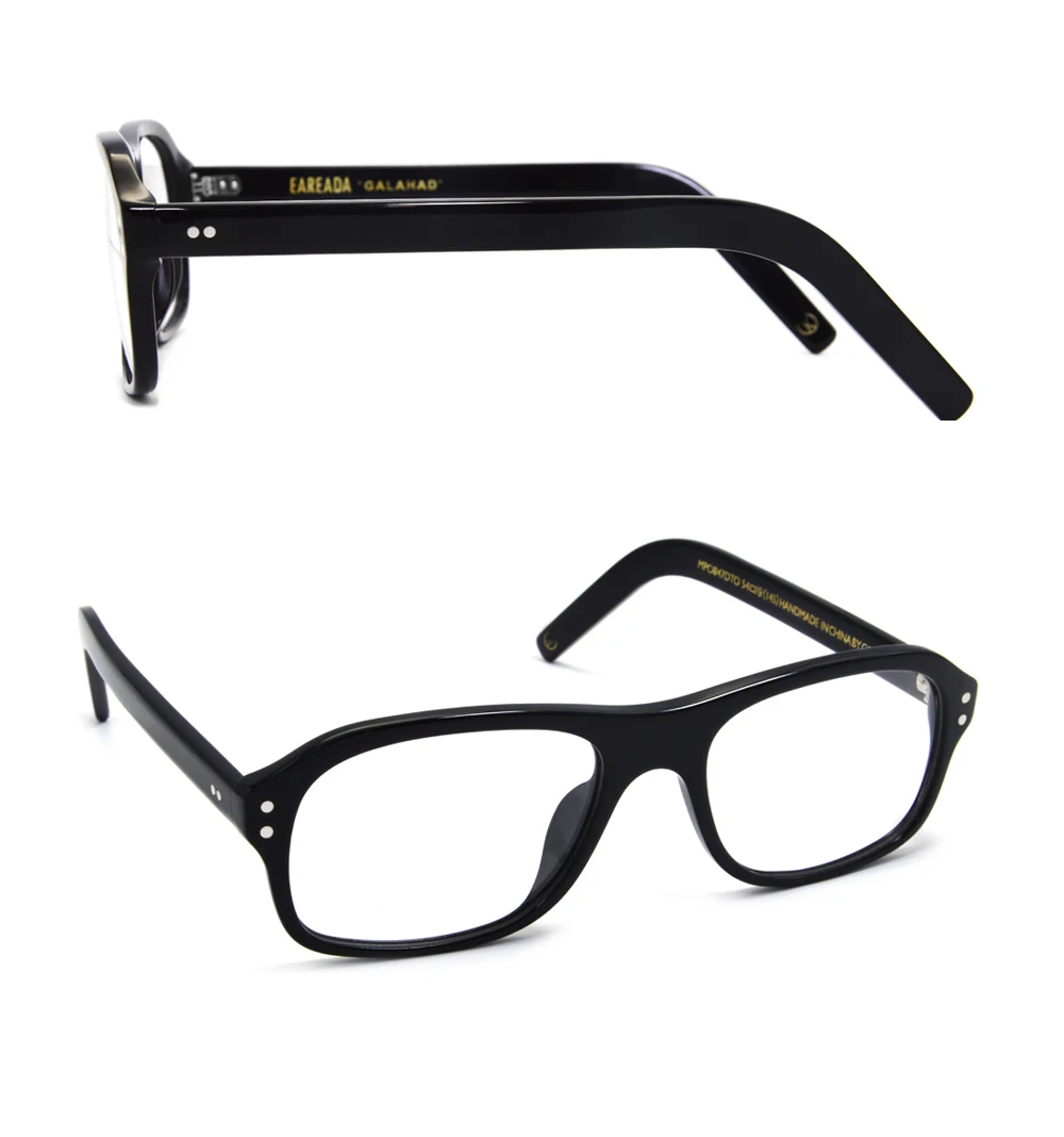 Kingsman Film Cosplay Brille Vintage Rechteck Brillengestelle für Männer Clip-on-Befestigung Polarisierte Sonnenbrille mit Etui – Detail 11