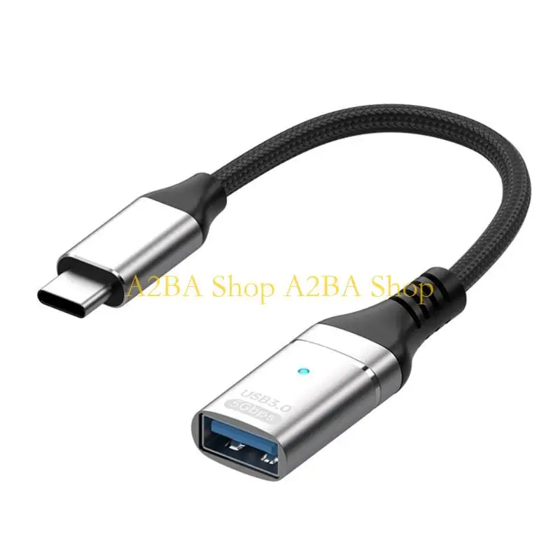 A2BA Aluminum USB C to USB Connector Fast Charging Synchronization Data Cord