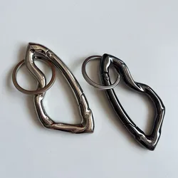 Irregular Zinc Alloy Mountaineering Belt Buckle Metal Essential Belt Icon Carabiner Waist Hanging Keychain Women Men Bag Pendant