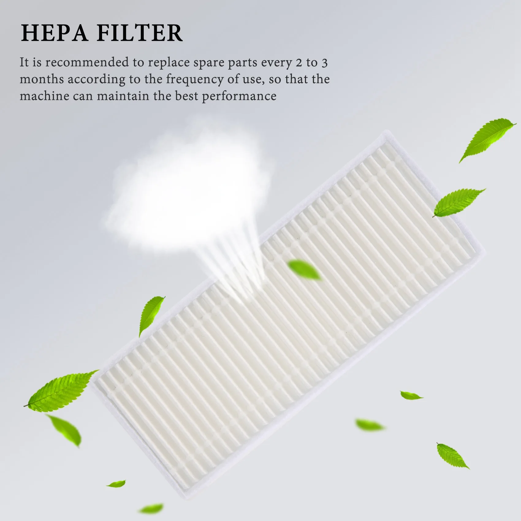 10Pcs Robot Vacuum Cleaner Filter HEPA Filter for Conga Serie 950 Robot Vacuum Cleaner Accessories