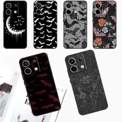 Goth Vampire Bat Gothic Case For Xiaomi Redmi Note 13 Pro Note 12 11 9 10 Pro 10S 11S 12S Redmi 13C 10C 12C Cover
