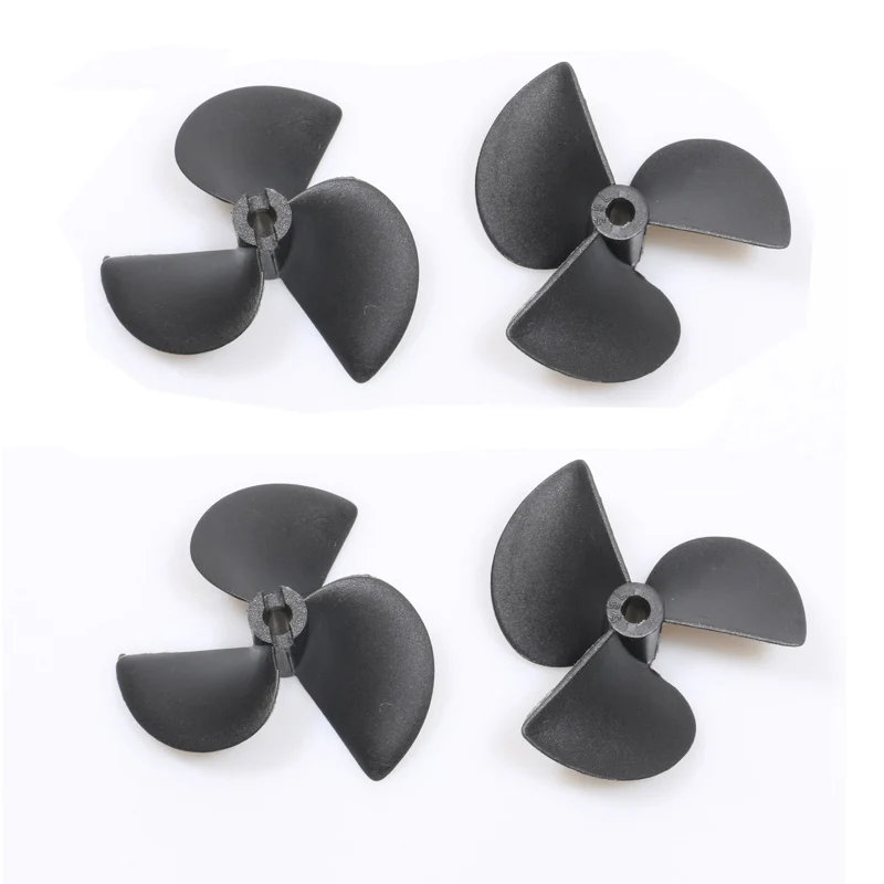 2Pairs Positive Negative Nylon Propeller for RC Model Electric Boat Dual Motors 3-Blades Props Paddle 3x35mm 4x36mm 4.8x55mm