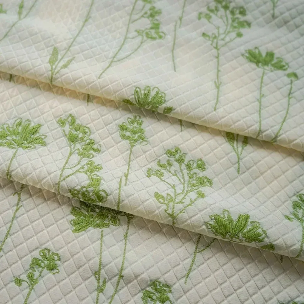 

Жаккардовая ткань с окрашенной нитью, весенне-осенняя, мягкая, глянцевая, с мелким ромбовидным узором, для женских косметичек, платьев, рубашек, наволочек