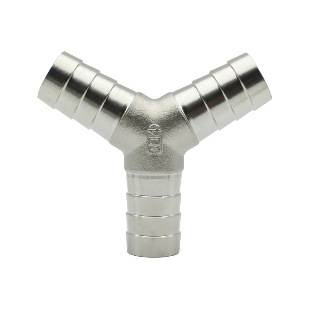 Weiyi SUS304 Stainless Steel Hose Hook T L Y-shaped Four-way 6 8 10 12 14 15 16 19 20 25 Water Gas Splitter