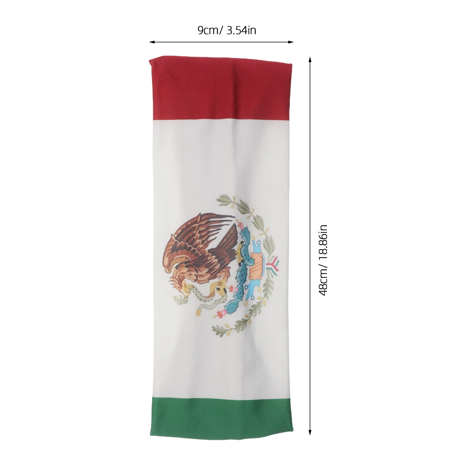 Mexican Flag Headband Set 4 Pack Unisex Sports Sweatbands for Running Basketball Gym Workout Independence Day