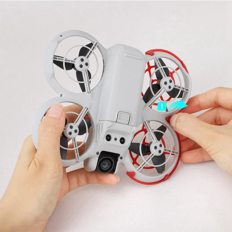 HW-elPropeller الحرس ل DJI Neo FPV الطائرة بدون طيار امتصاص الصدمات مراوح غطاء للحماية الطائرة بدون طيار استبدال الملحقات