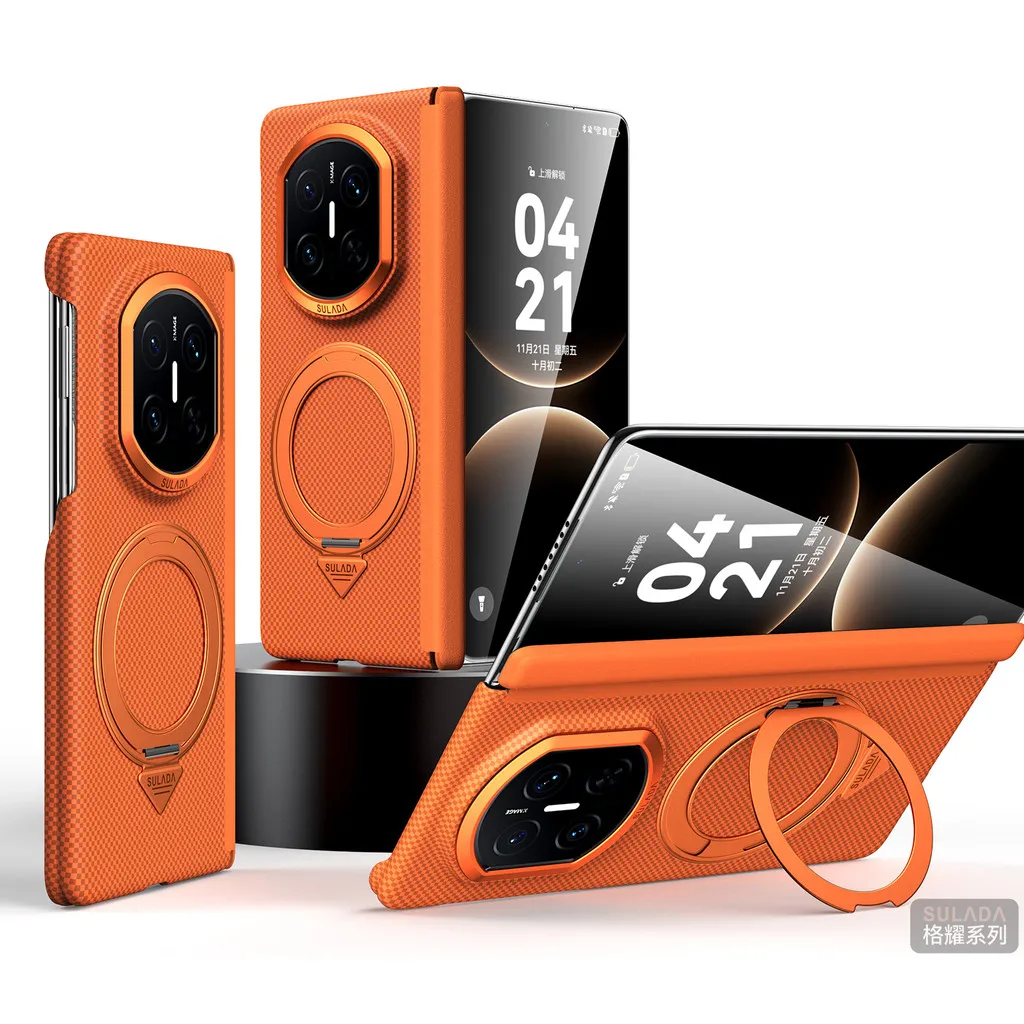 

SULADA Magnetic Case for Huawei Mate X7 X6 X5/X3 with Rotatable Ring Kickstand