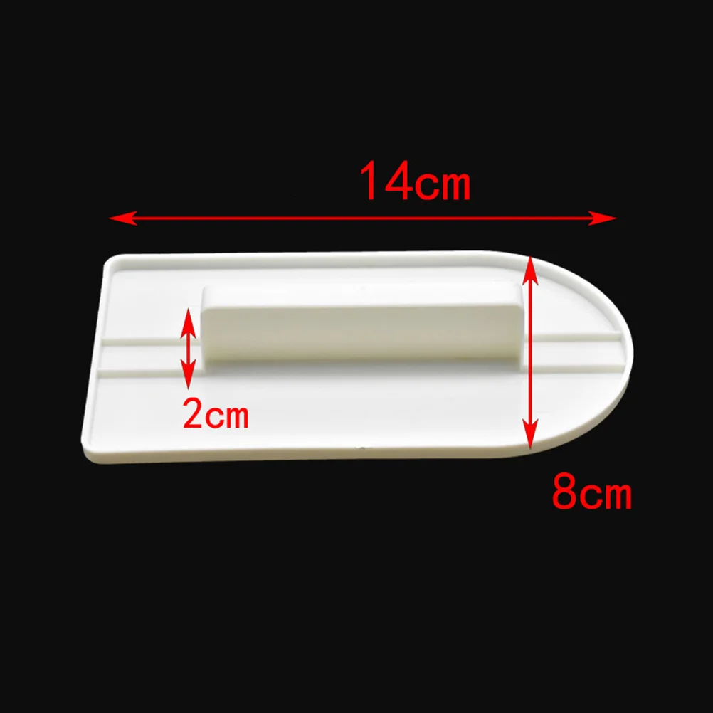 4 قطعة كعكة فندان أكثر سلاسة مجموعة البلاستيك الأبيض كعكة سطح الزاوية أكثر سلاسة الكوع الزاوية اليمنى الخبز أداة زخرفة فندان #4