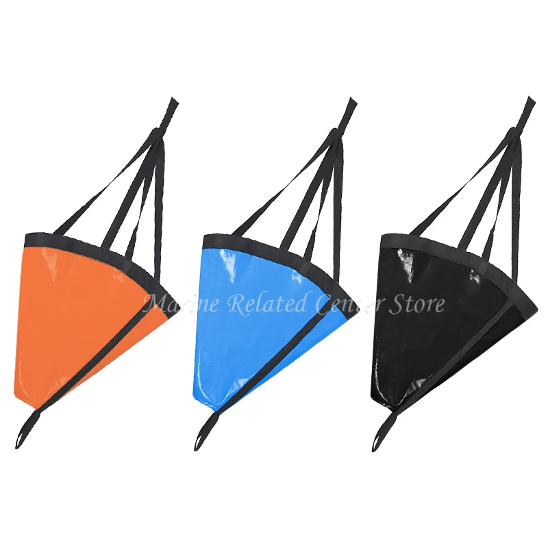 24/32 Inch Drift Sock Sea Anchor Drogue with 30ft Kayak Tow Rope Line Buoy Ball for Fishing Boat Trolling Sock