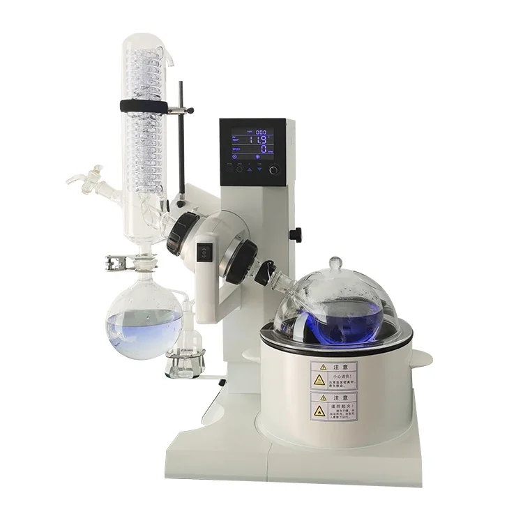 Drawell 2L/3L/5L Lab Small Capacity Alcohol Distillation Vacuum Rotary Evaporator with Vacuum Pump & Chiller