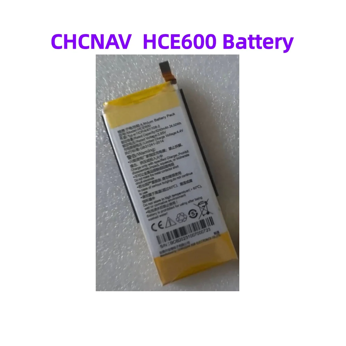 

HCE600 Battery for CHCNAV CHC HCE600 Data Collector Handheld Controller 6240mah 3.85V