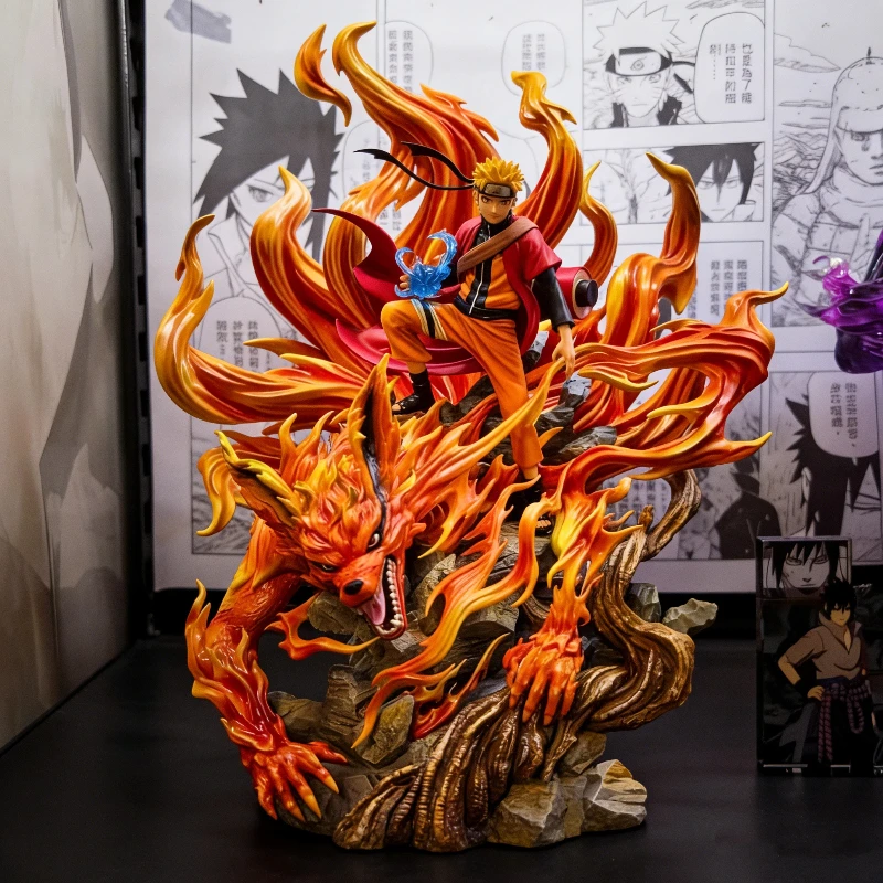 

Фигурка аниме-персонажа Наруто в режиме Сеннин (Курама), 41 см, коллекционная модель, статуэтка ниндзя, подарок, декор