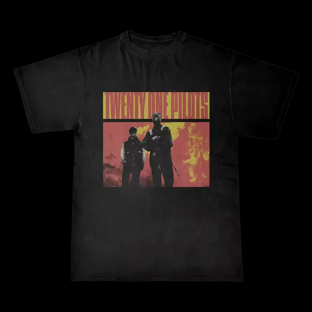 Twenty One Pilots Band Men Clothing Tee Shirt Homme New in Top Tees Men short sleeve Round Neck Printing Pullover T-Shirt 50414