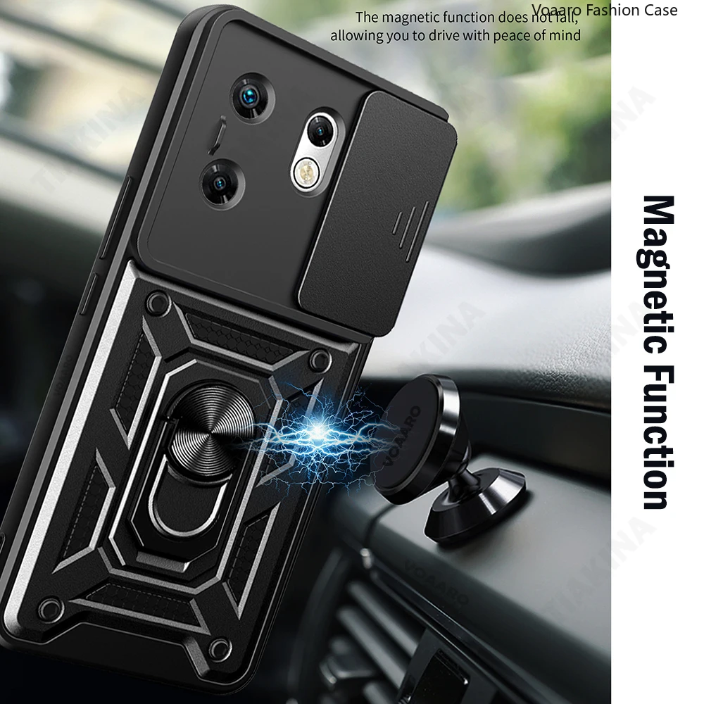 Slide Lens Armor Funda for Infinix Zero 30 Case for Infinix Zero 30 4G 5G Hot 30i 30 Play Case Magnetic Ring Holder Cover Capa