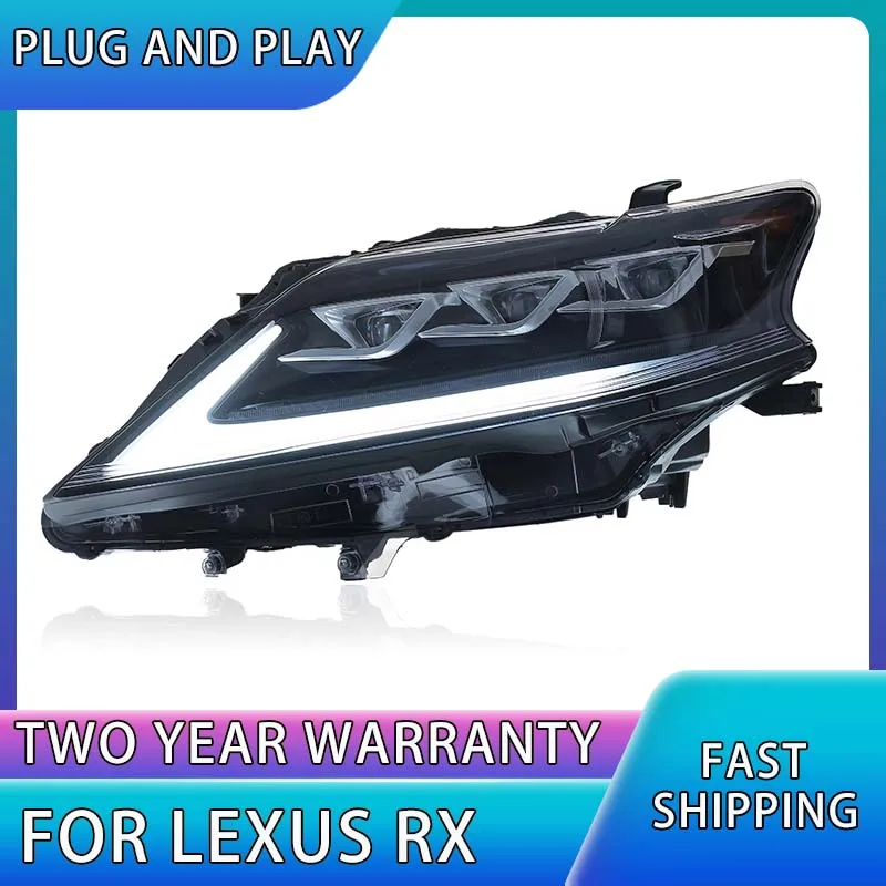 Head Lamp for Lexus RX270 LED Headlight 2009-2015 Headlights RX350 RX300 DRL Turn Signal High Beam Angel Eye Projector Lens